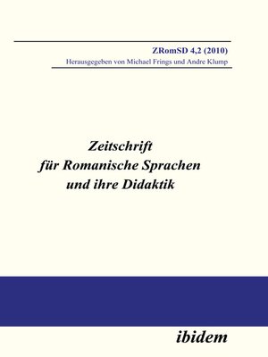 cover image of Zeitschrift für Romanische Sprachen und ihre Didaktik